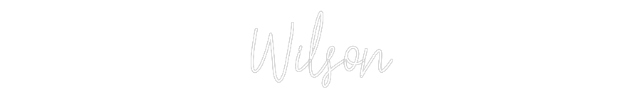 Custom Neon: Wilson