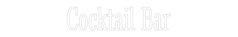 Custom Neon: Cocktail Bar