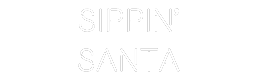 Custom Neon: Sippin’
Santa