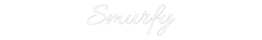 Custom Neon: Smurfy