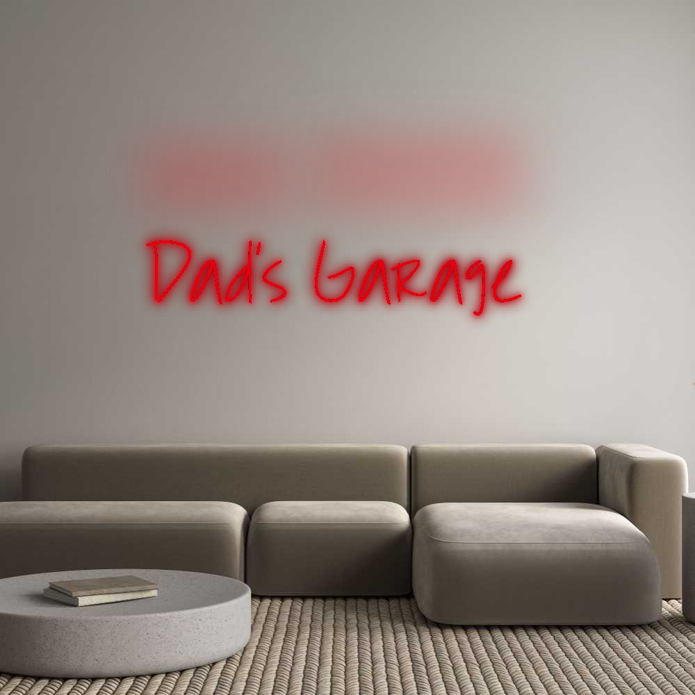 Custom Neon: Dad’s Garage