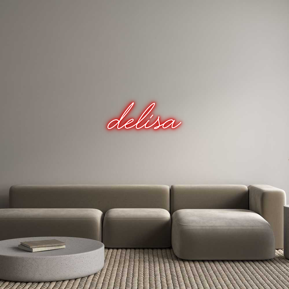 Custom Neon Text - Delisa