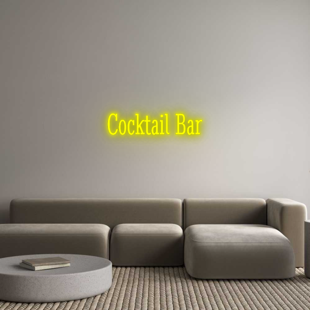Custom Neon: Cocktail Bar