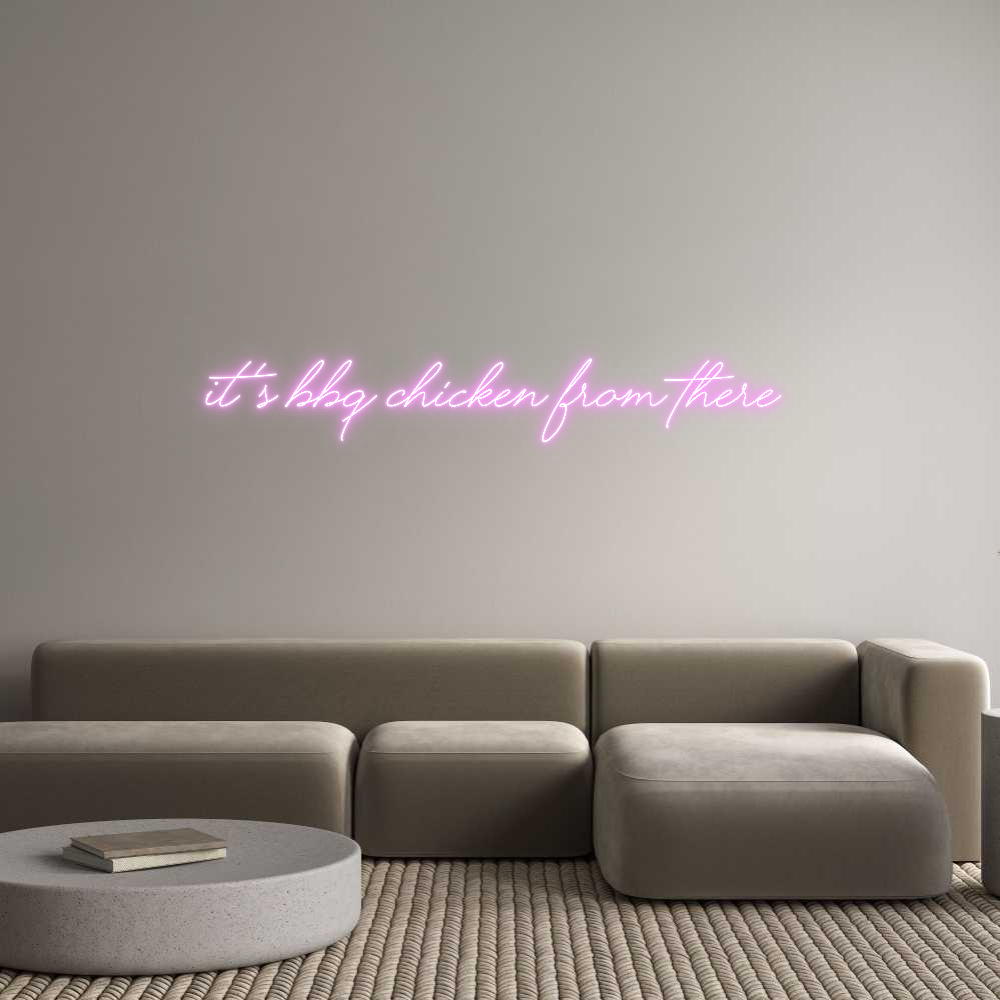 Custom Neon Text - It’s BBQ Chic...