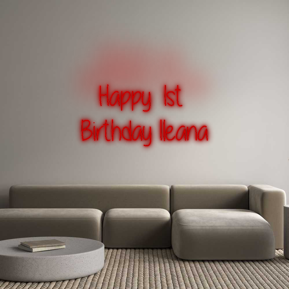 Custom Neon: Happy 1st 
B...