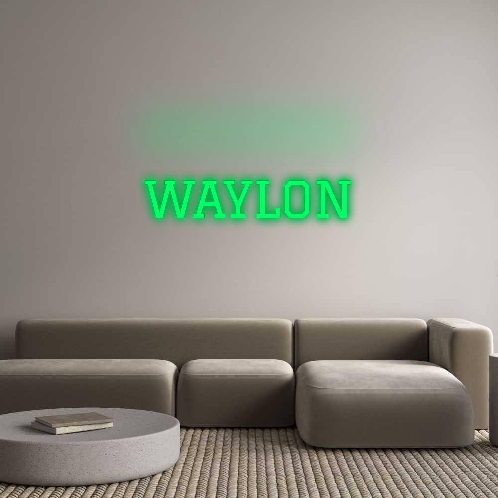 Custom Neon: WAYLON