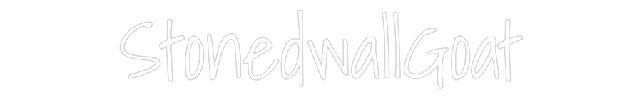 Custom Neon Text - StonedwallGoat