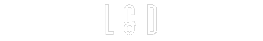 Custom Neon Text - L & D