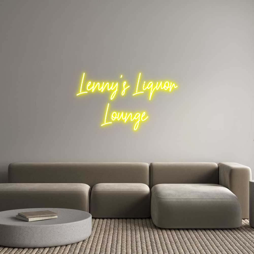 Custom Neon: Lenny's Liquo...