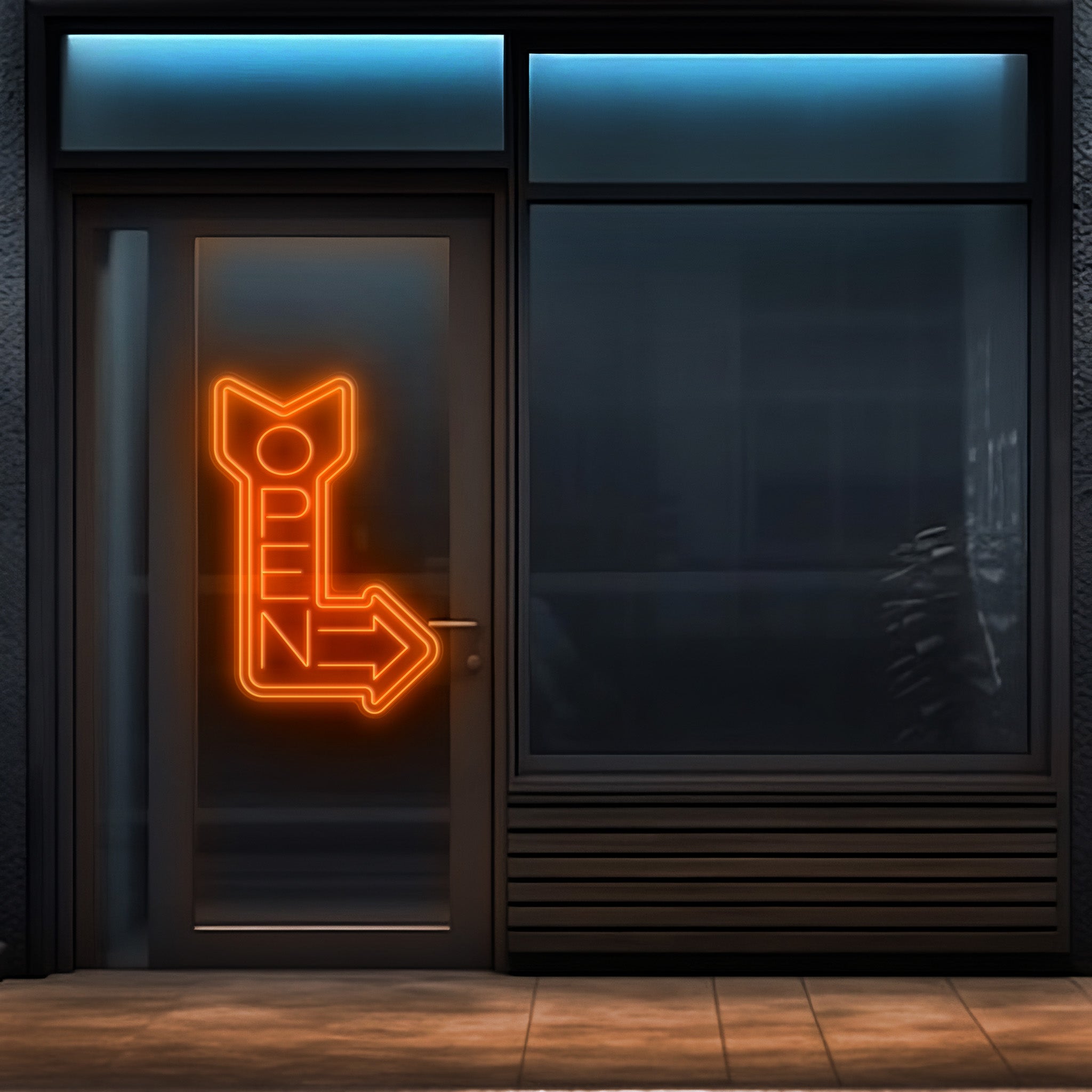 Open Arrow LED Neon Sign!
