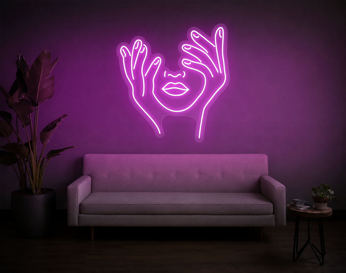Trippy Face LED Neon Sign