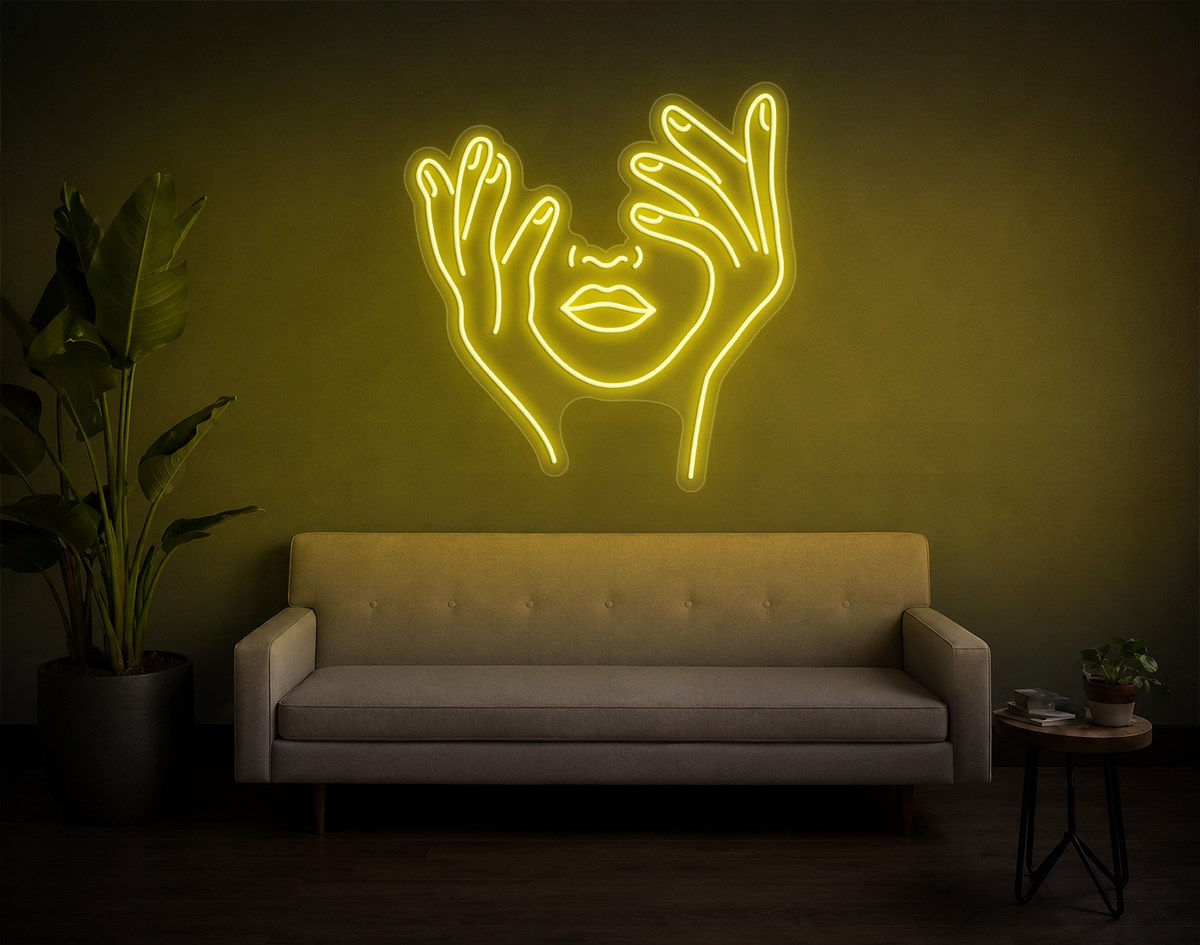 Trippy Face LED Neon Sign
