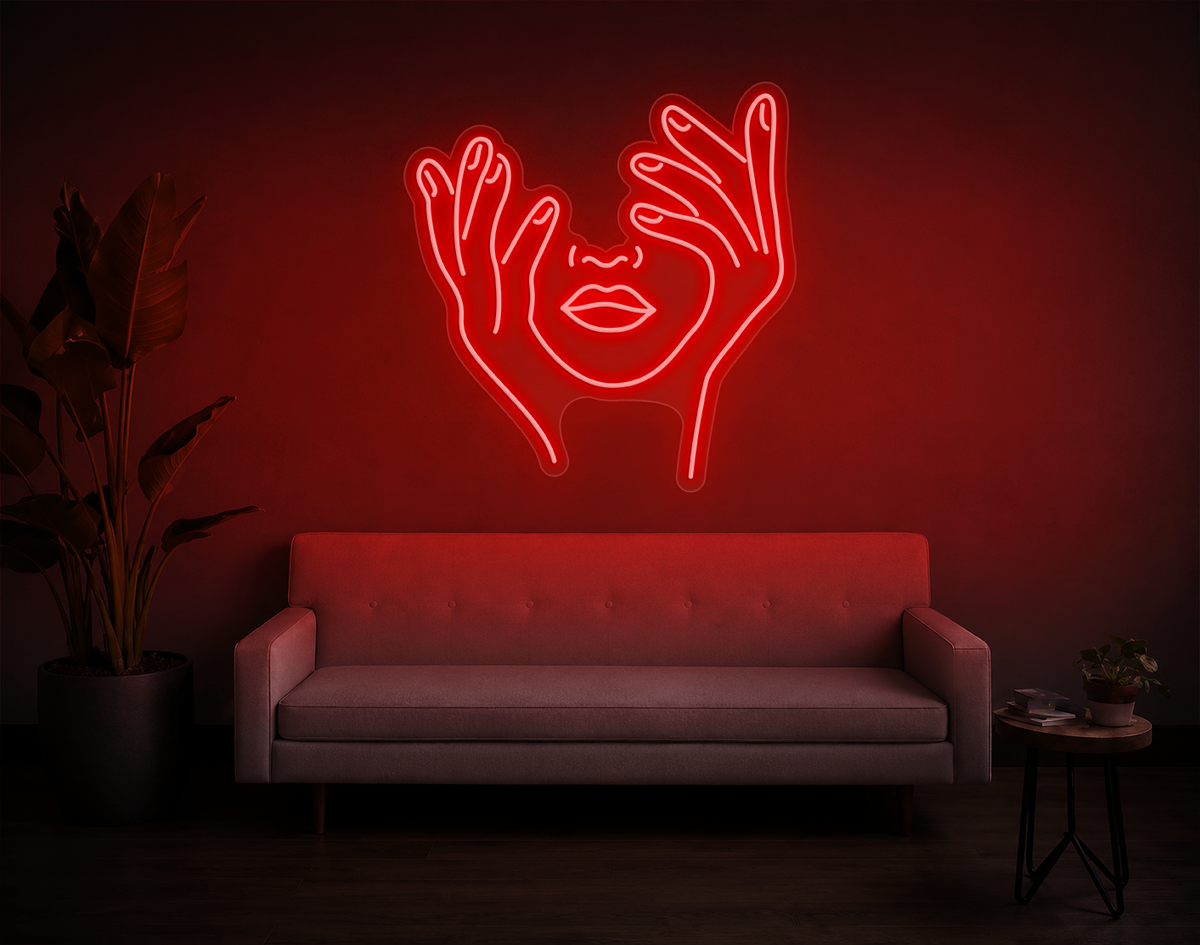 Trippy Face LED Neon Sign