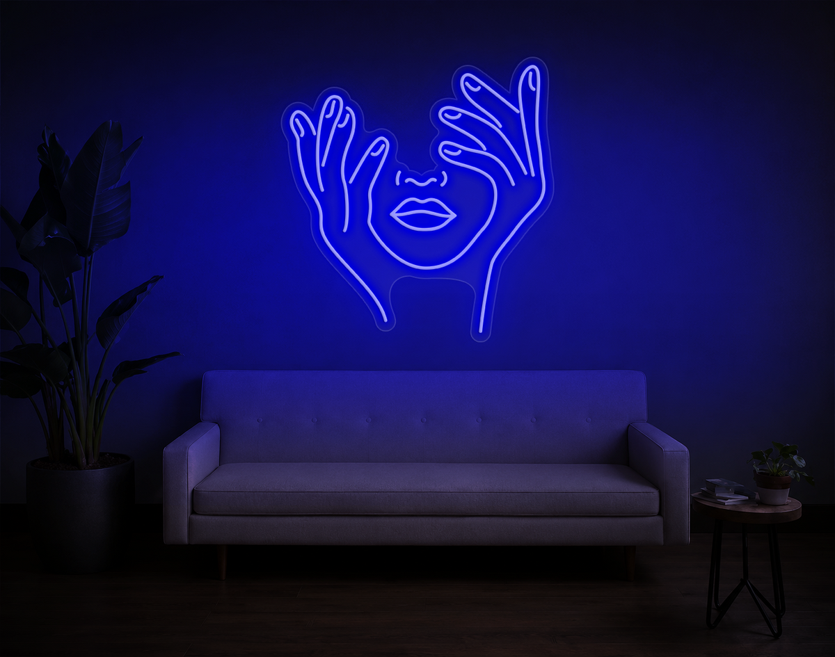 Trippy Face LED Neon Sign