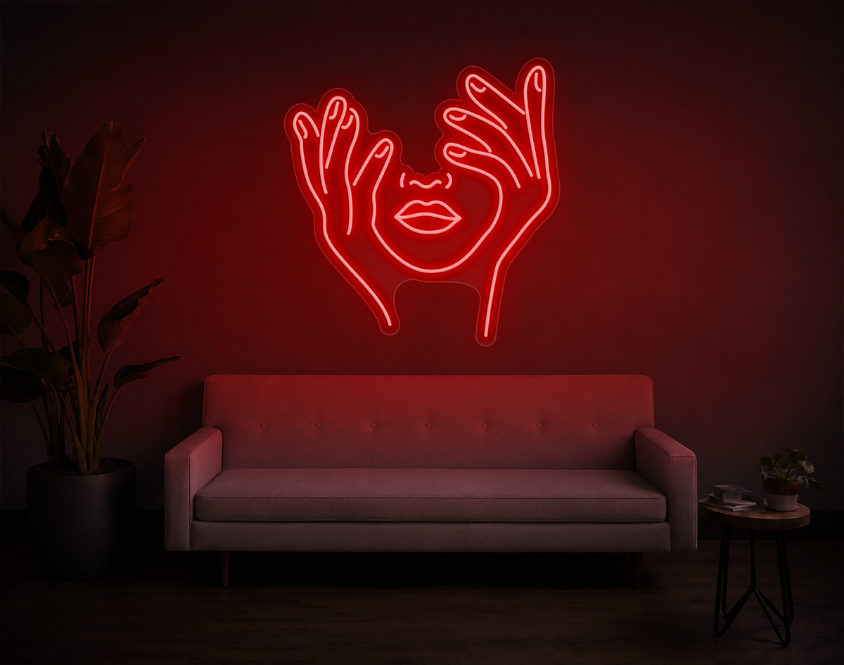 Trippy Face LED Neon Sign
