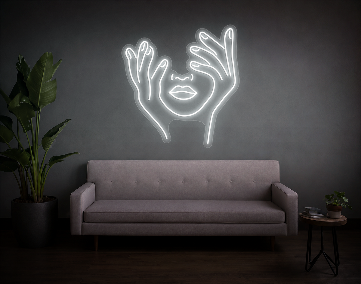 Trippy Face LED Neon Sign