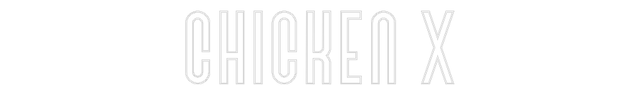 Custom Neon Text - Chicken X