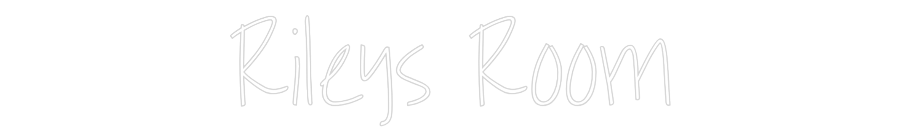 Custom Neon: Rileys Room
