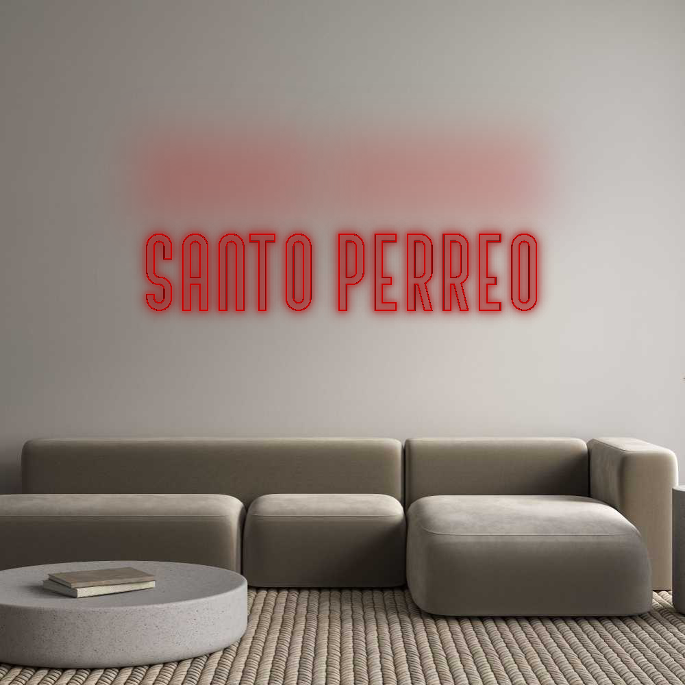 Custom Neon: Santo Perreo