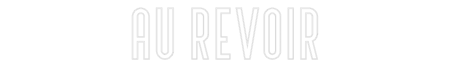 Custom Neon Text - au revoir