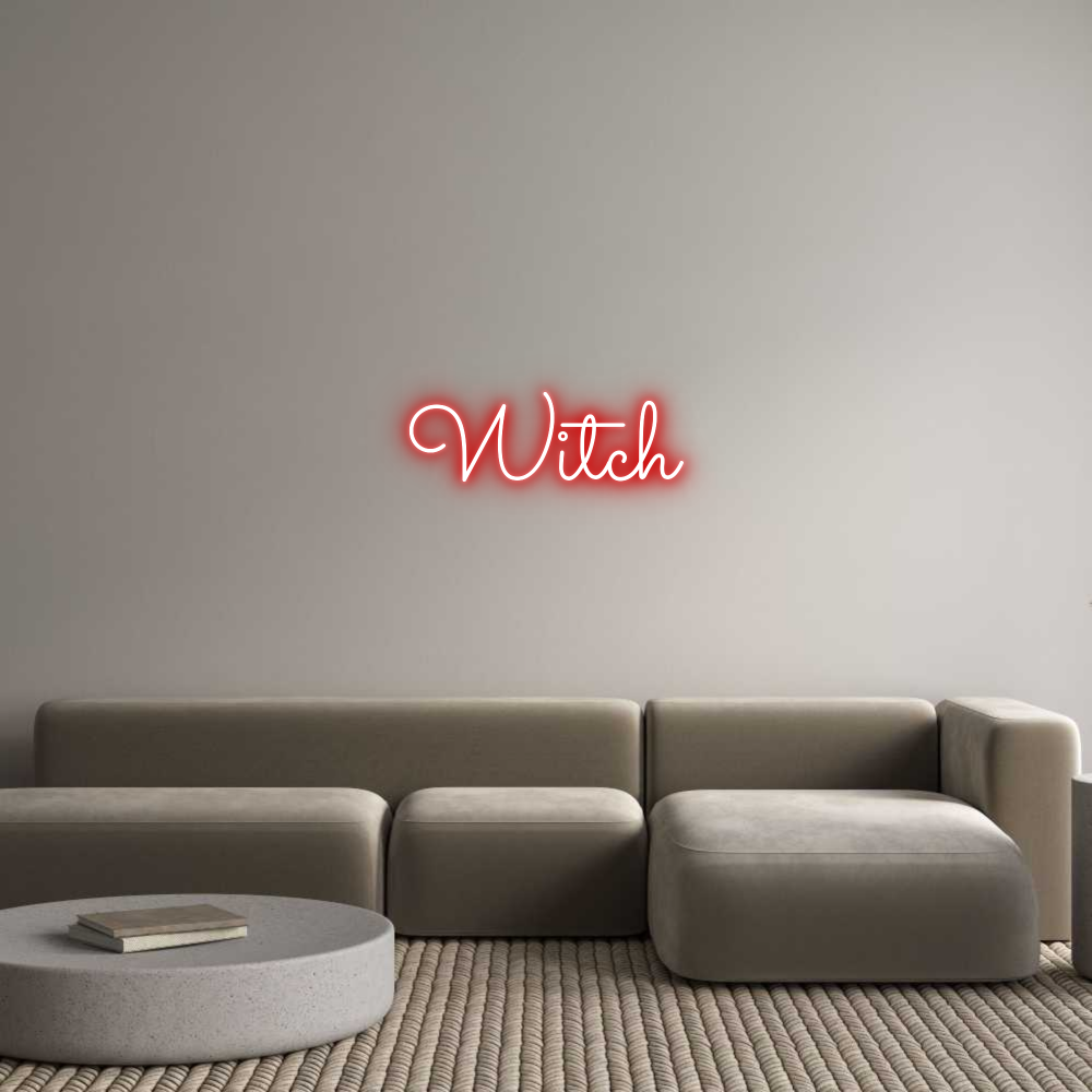 Custom Neon Text - Witch