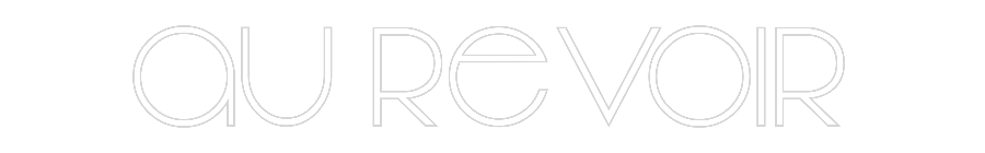 Custom Neon Text - au revoir