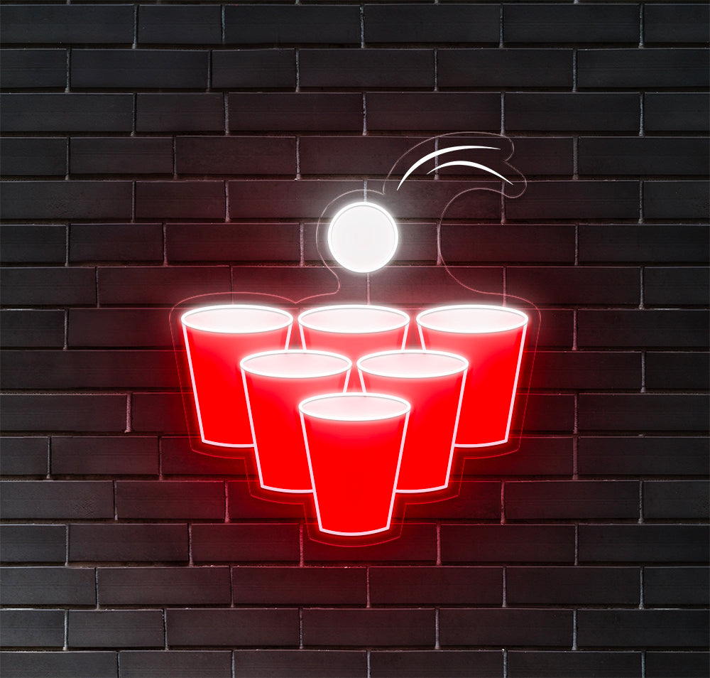Beer Pong LED Neon Sign!