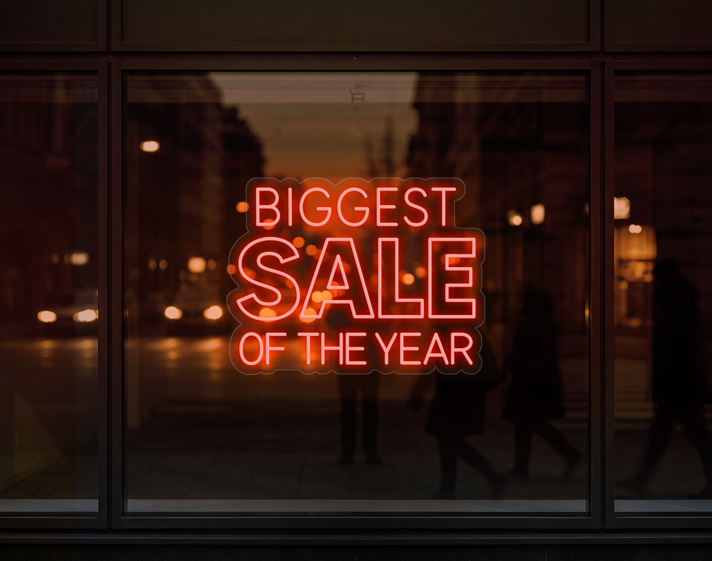 Biggest Sale Of The Year LED Neon Sign - Orange