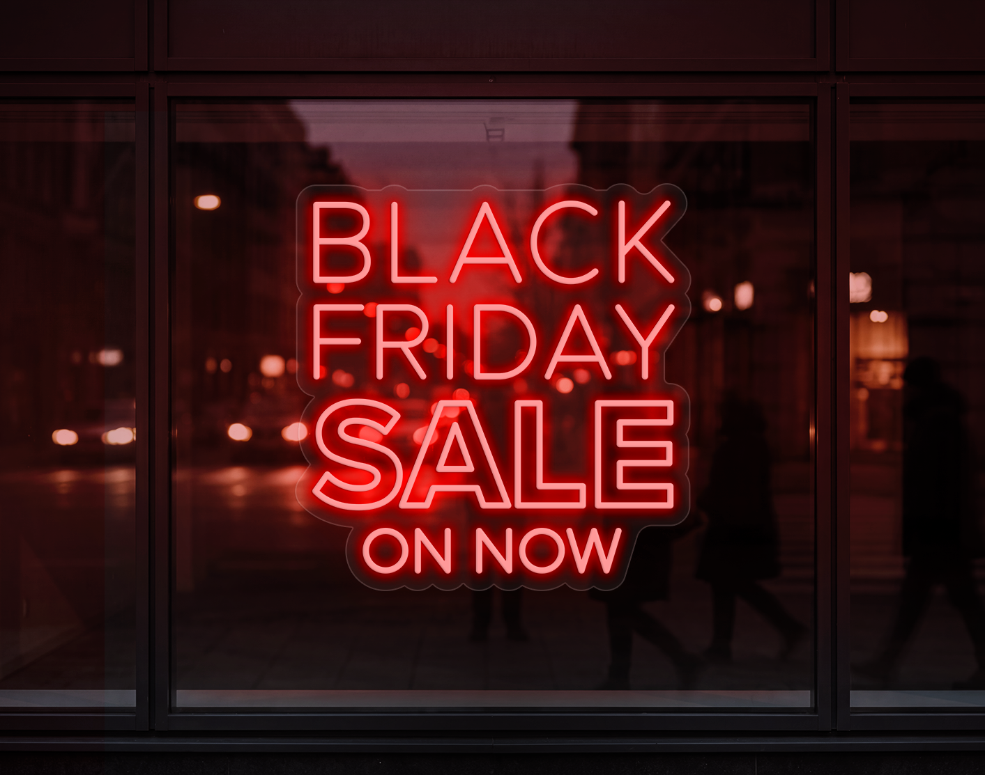 Black Friday Sale On Now LED Neon Sign - Coral Orange