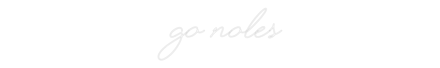 Custom Neon: Go Noles
