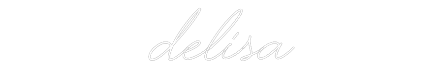 Custom Neon Text - Delisa