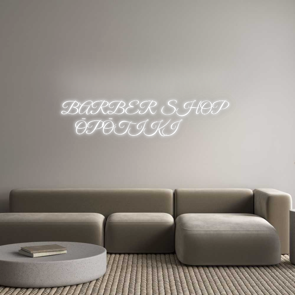 Custom Neon: BARBER SHOP 
...