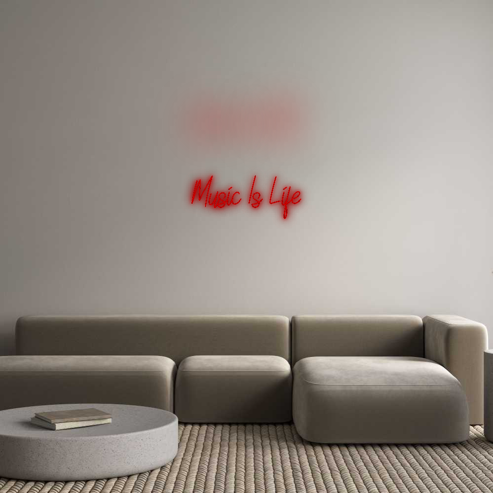 Custom Neon: Music Is Life