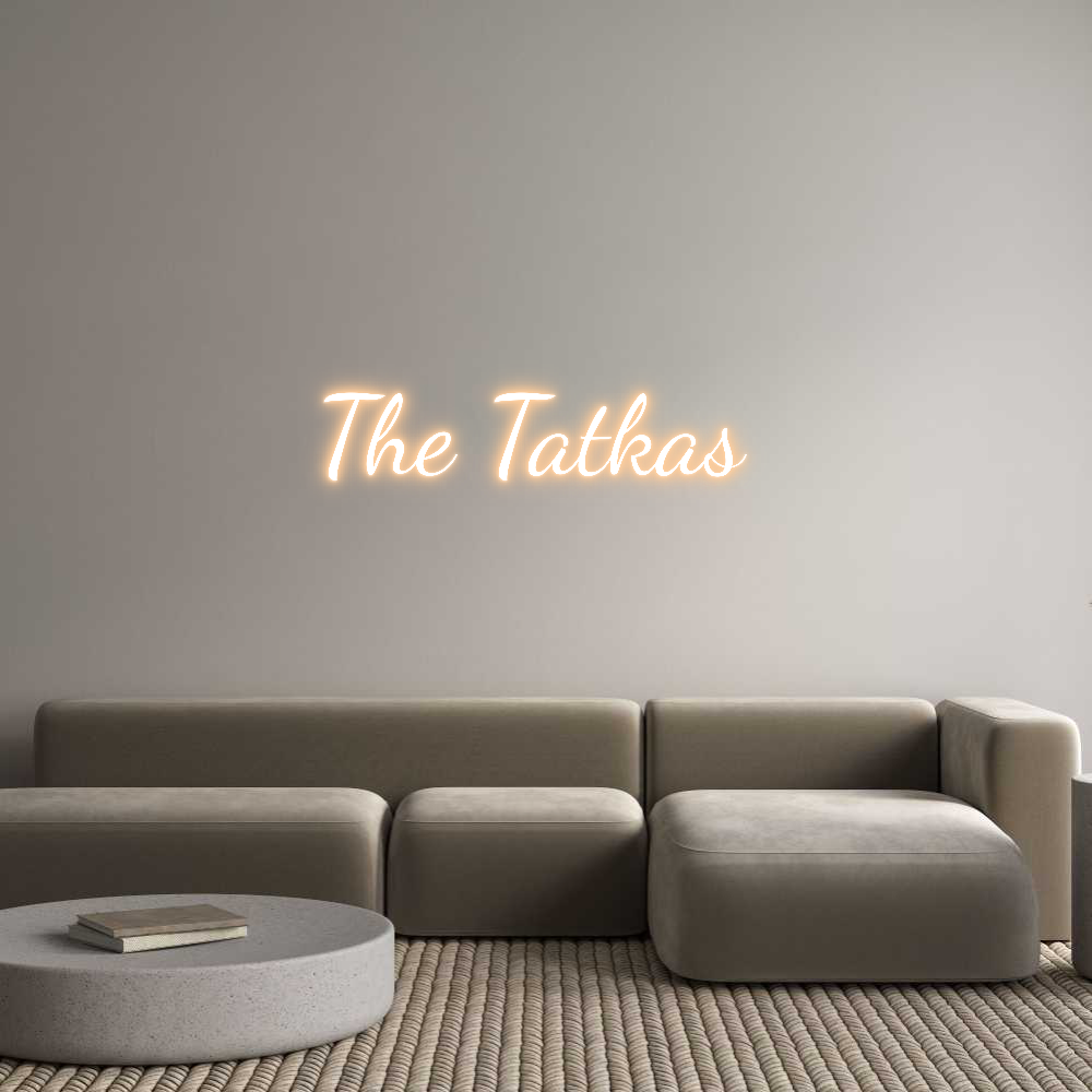 Custom Neon Text - The Tatkas