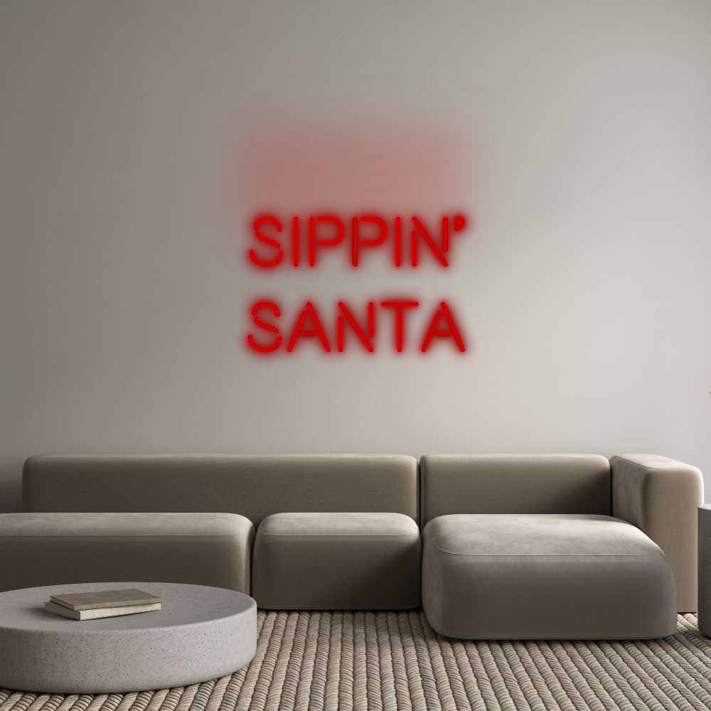 Custom Neon: Sippin’
Santa