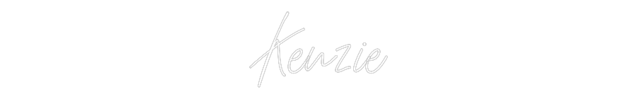 Custom Neon Text - Kenzie