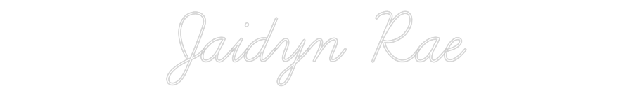 Custom Neon Text - Jaidyn Rae