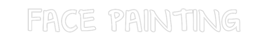 Custom Neon Text - FACE PAINTING