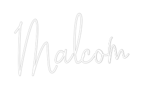 Custom Neon Text - Malcom