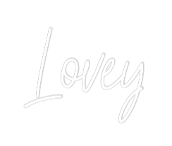 Custom Neon Text - Lovey