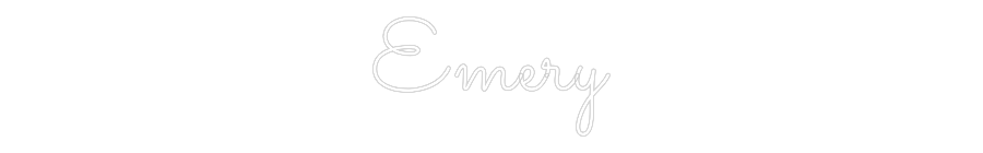 Custom Neon Text - Emery