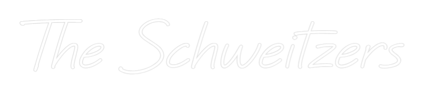 Custom Neon Text - The Schweitzers