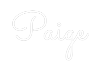 Custom Neon Text - Paige
