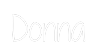 Custom Neon Text - Donna