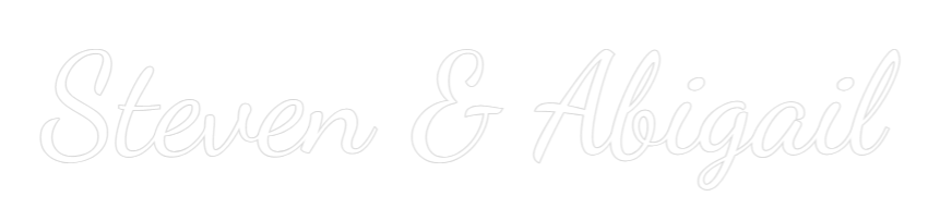 Custom Neon Text - Steven & Abig...