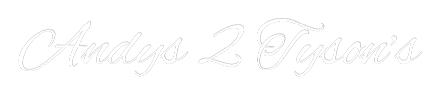 Custom Neon Text - Andys 2 Tyson’s