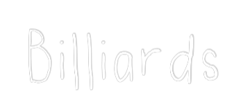 Custom Neon Text - Billiards