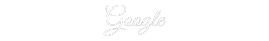 Custom Neon Text - Google