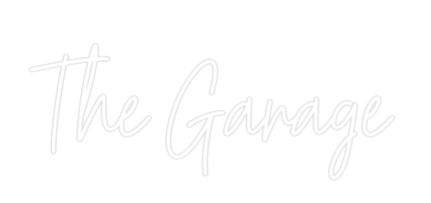 Custom Neon Text - The Garage