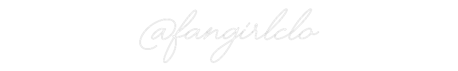 Custom Neon Text - @fangirlclo